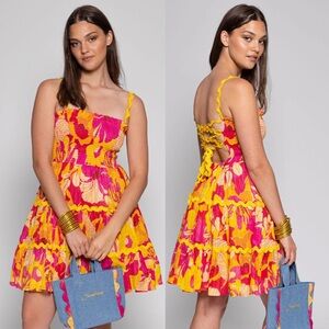 Women’s Sundress TEA Mini Dress in Floral Print size XS/S